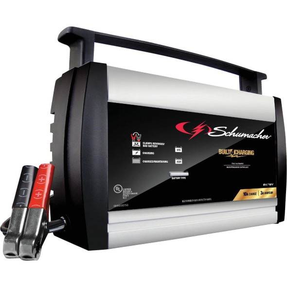 SC1358 Schumacher Automatic 6V and 12V 10A Automotive and Marine Battery Charger