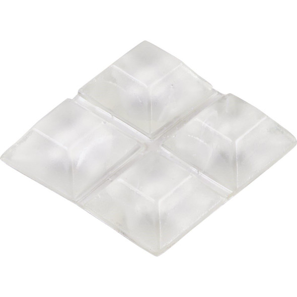 239682 3/4 In. Square Opaque Furniture Bumpers,(12-Count)