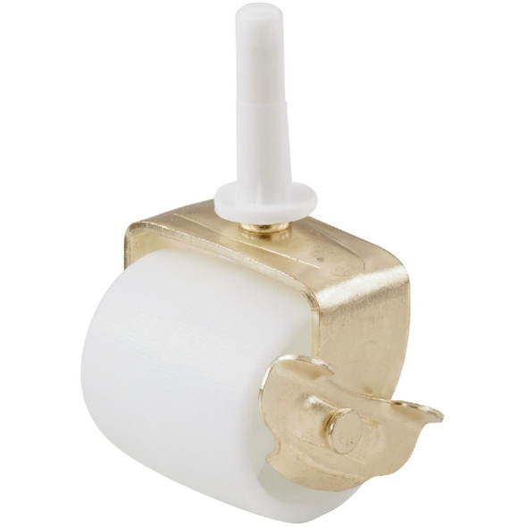 226521 2-1/8 In. Plastic Bed Stem Caster with Brake (2-Pack)