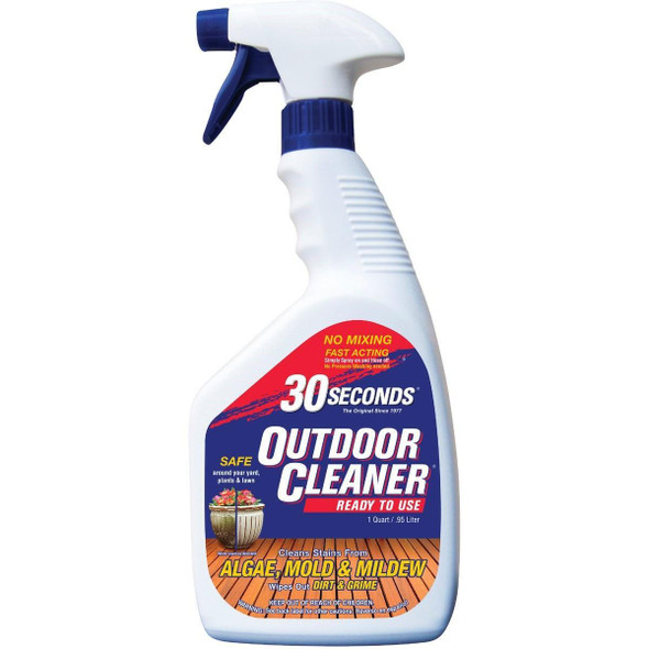 1Q30S 6P 30 seconds Outdoor Cleaner 1 Qt. Ready To Use Trigger Spray Algae, Mold & Mildew Stain Remover
