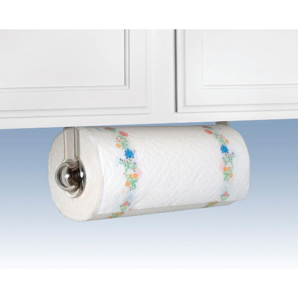 40250 Spectrum Clear Plastic Wall or Cabinet Mount Paper Towel Holder