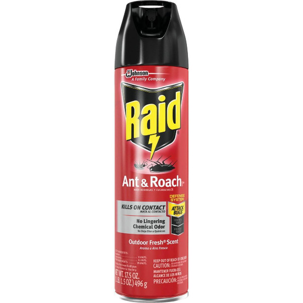 21613 Raid 17.5 Oz. Outdoor Fresh Scent Aerosol Spray Ant & Roach Killer
