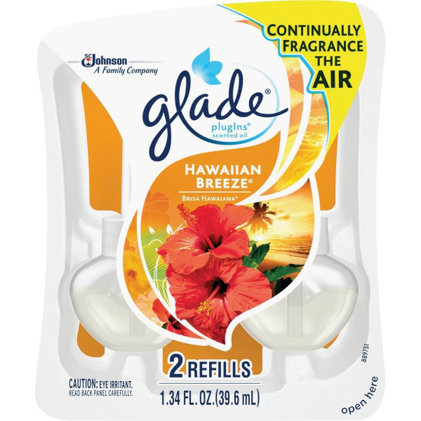 21749 Glade PlugIns Hawaiian Breeze Scented Oil Refill (2-Count)