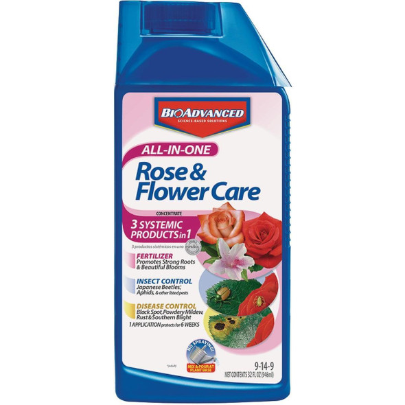 701260B BioAdvanced All-In-1 32 Oz. Concentrate Rose & Flower Care