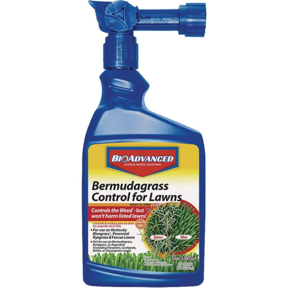 704100B BioAdvanced 32 Oz. Ready To Spray Bermudagrass Control for Lawns Weed Killer