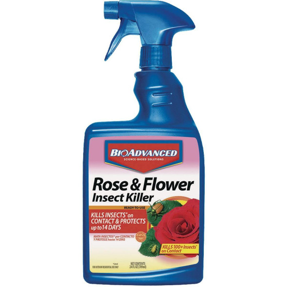 708570A BioAdvanced 24 Oz. Ready To Use Trigger Spray Flower & Rose Insect Killer