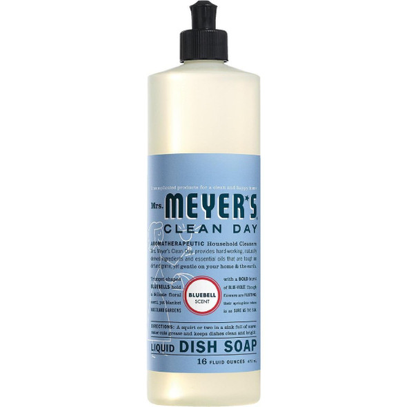 17481 Mrs. Meyer's Clean Day 16 Oz. Bluebell Scent Liquid Dish Soap