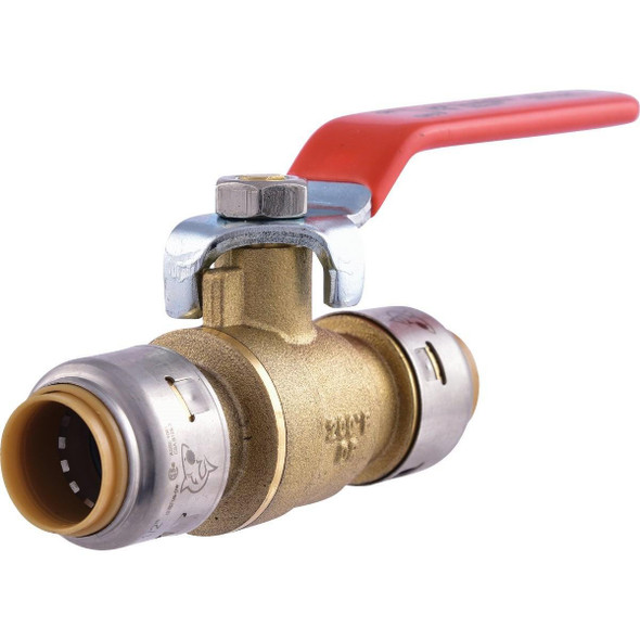 UR22222A SharkBite 1/2 In. Brass Push-Fit Ball Valve