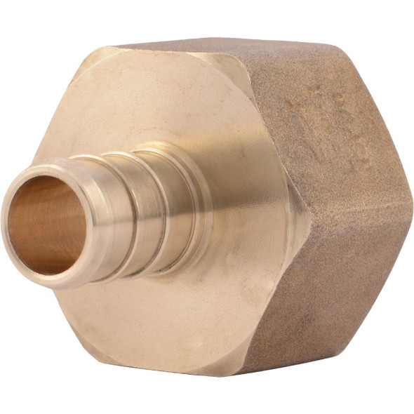 UC068LFA SharkBite 1/2 In. Barb x 3/4 In. FIP Brass PEX Adapter