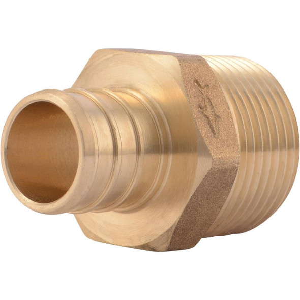 UC134LFA SharkBite 3/4 In. CF x 3/4 In. MPT Brass PEX Adapter
