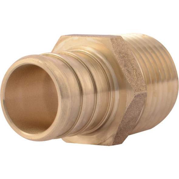 UC138LFA SharkBite 3/4 In. CF x 1/2 In. MPT Brass PEX Adapter