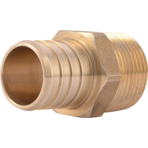 UC142LFA SharkBite 1 In. CF x 3/4 In. MPT Brass PEX Adapter