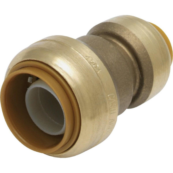 U060LFA SharkBite 1 In. x 3/4 In. Push-to-Connect Brass Coupling