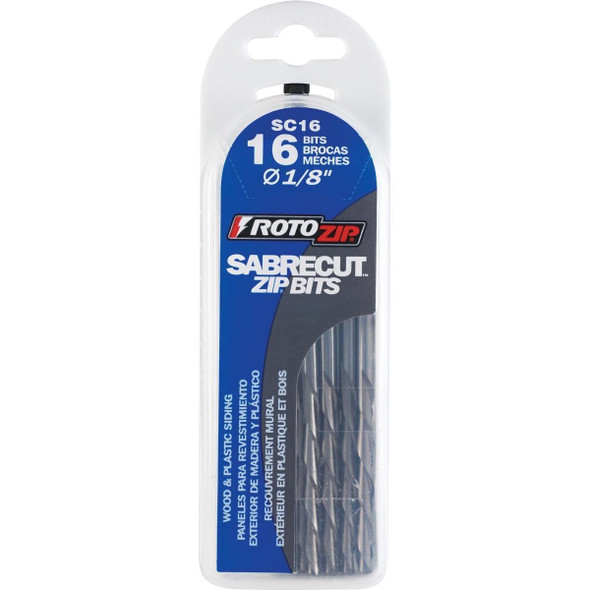 SC16 Rotozip Sabrecut 1/8 In. Multi-Purpose Bit (16-Pack)