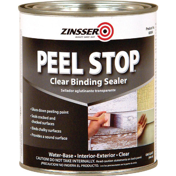 60004 Zinsser Peel Stop Binding Interior/Exterior Primer, Clear, 1 Qt.