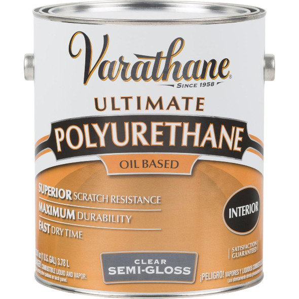 6031 Varathane Semi-Gloss Interior Polyurethane, 1 Gal.