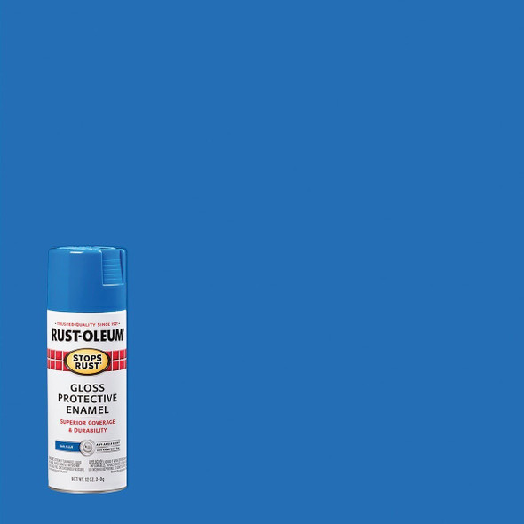 7724830 Rust-Oleum Stops Rust Sail Blue Gloss 12 Oz. Anti-Rust Spray Paint