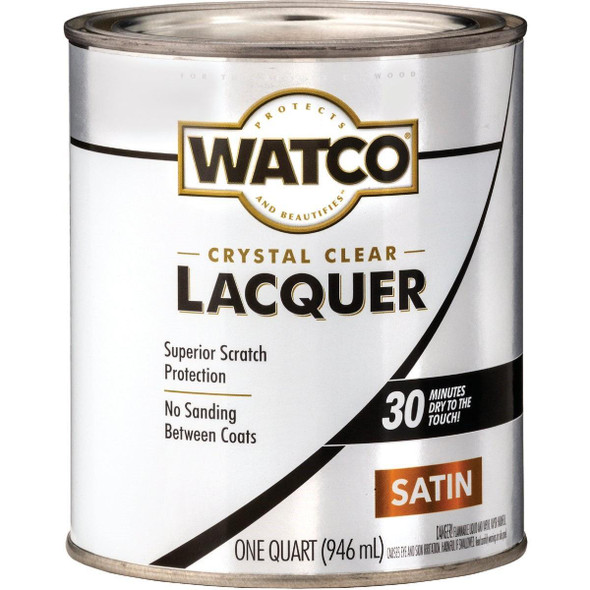 63241 Watco Clear Satin Quart 87 Sq. Ft./Qt. Lacquer