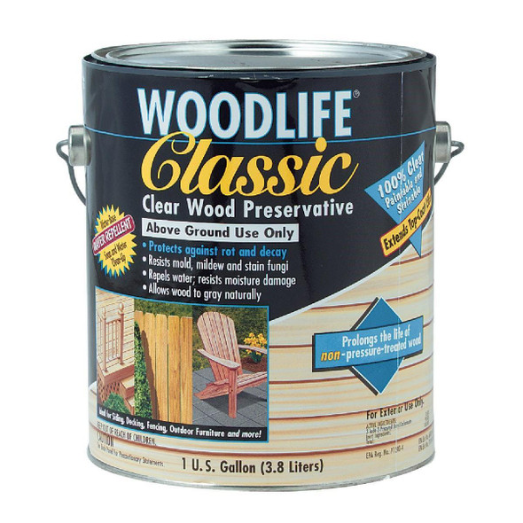 903 Rust-Oleum Woodlife Clear Water-Based Classic Wood Preservative, 1 Gal.