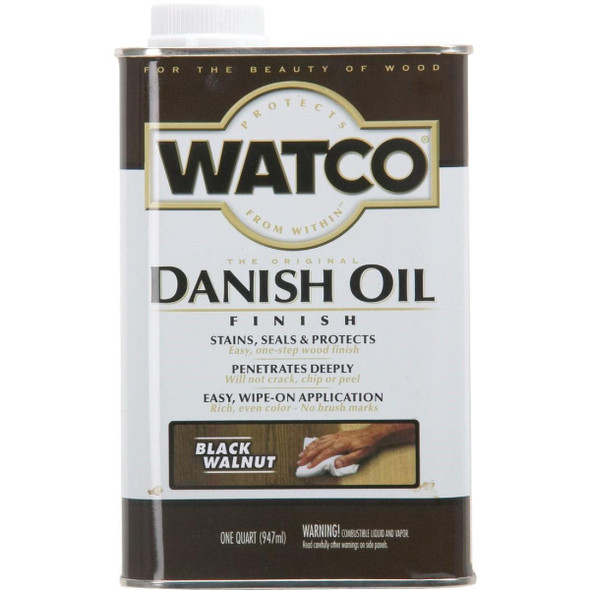 65341 Watco Danish 1 Qt. Black Walnut Oil Finish