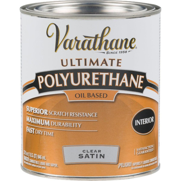 9141H Varathane Satin Interior Polyurethane, 1 Qt.