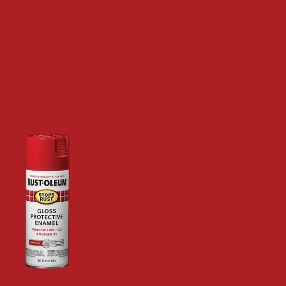 7762830 Rust-Oleum Stops Rust Sunrise Red Gloss 12 Oz. Anti-Rust Spray Paint