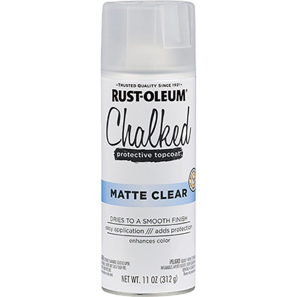 302599 Rust-Oleum Chalked 12 Oz. Ultra Matte Spray Paint, Clear