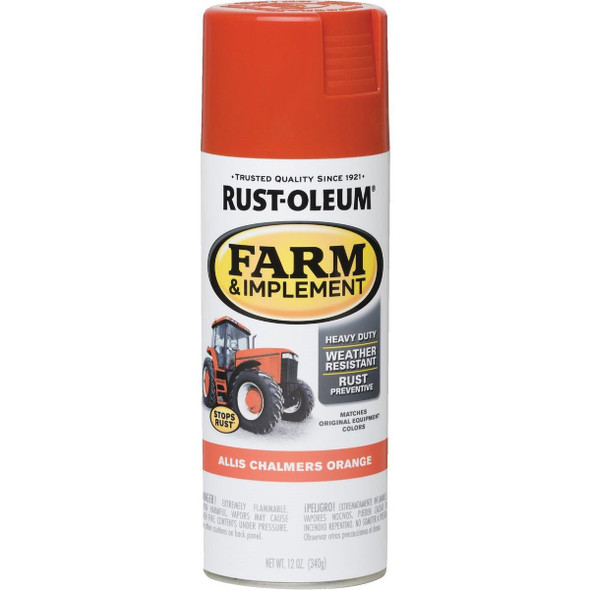 280135 Rust-Oleum 12 Oz. Allis Chambers Orange Farm & Implement Spray Paint