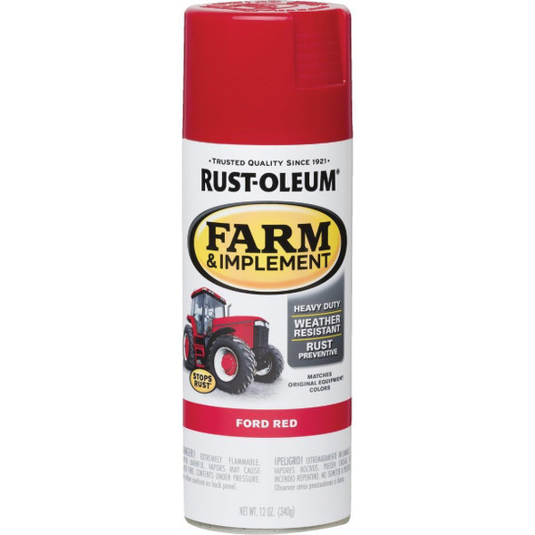 280136 Rust-Oleum 12 Oz. Ford Red Farm & Implement Spray Paint