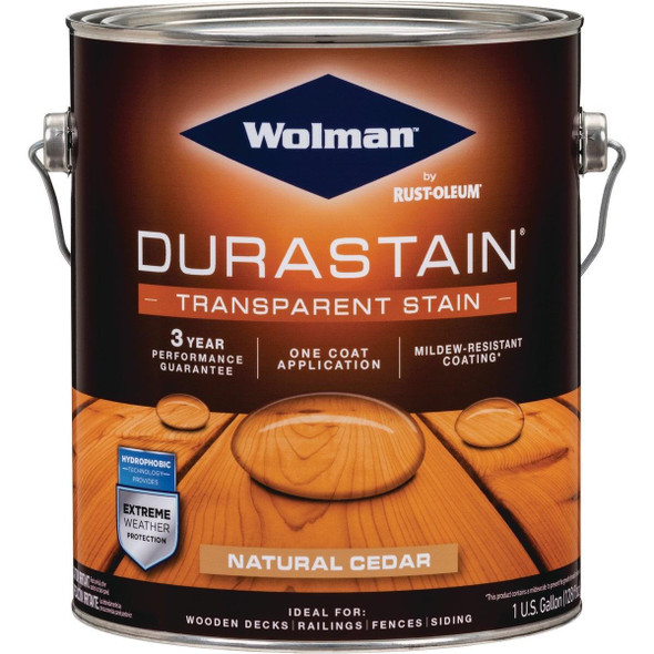 288337 Wolman RainCoat Water-Based Repellent, Natural Cedar, 1 Gal.