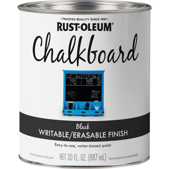 301450 Rust-Oleum Black Quart Flat Chalk Board Paint