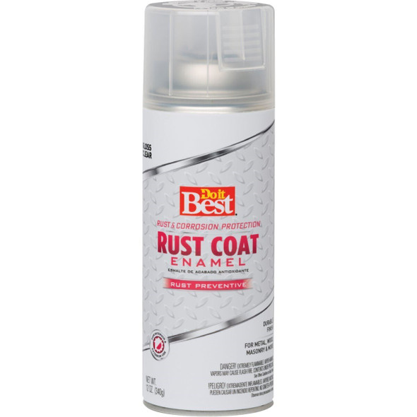 203536D Rust Coat Gloss Clear 12 Oz. Anti-Rust Spray Paint
