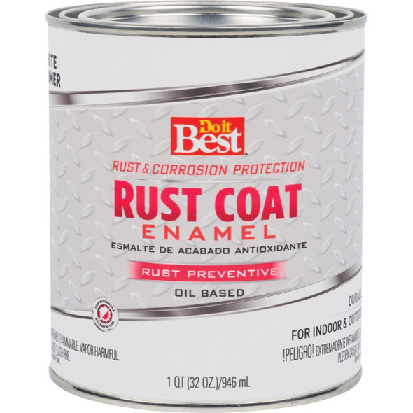 203578D Rust Coat Enamel Primer, White, 1 Qt.