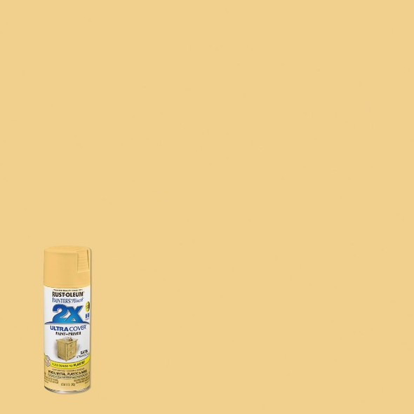 249065 Rust-Oleum Painter's Touch 2X Ultra Cover 12 Oz. Satin Paint + Primer Spray Paint, Strawflower