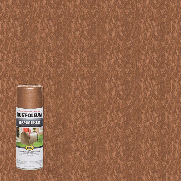 210849 Rust-Oleum Copper Metallic 12 Oz. Hammered Finish Spray Paint