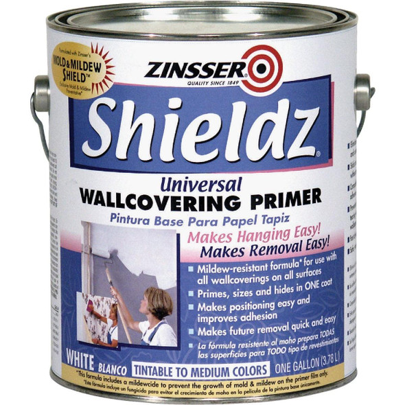 2501 Zinsser Shieldz White Wallpaper Primer, 1 Gal.