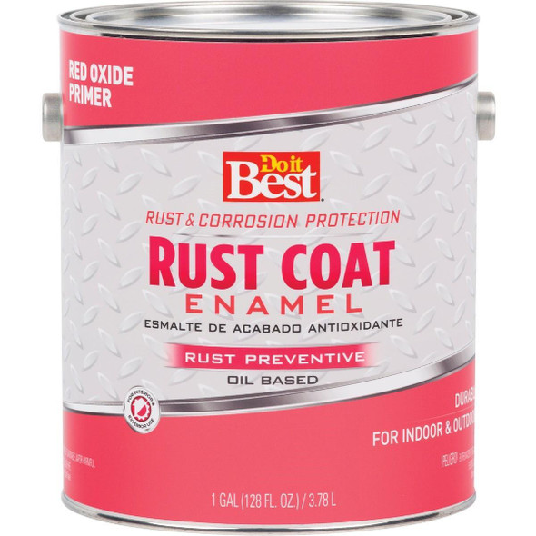 203371D Rust Coat Enamel Primer, Red Oxide, 1 Gal.