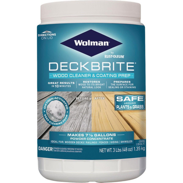 16003 Wolman DeckBrite 3 Lb. Wood Cleaner & Coating Prep