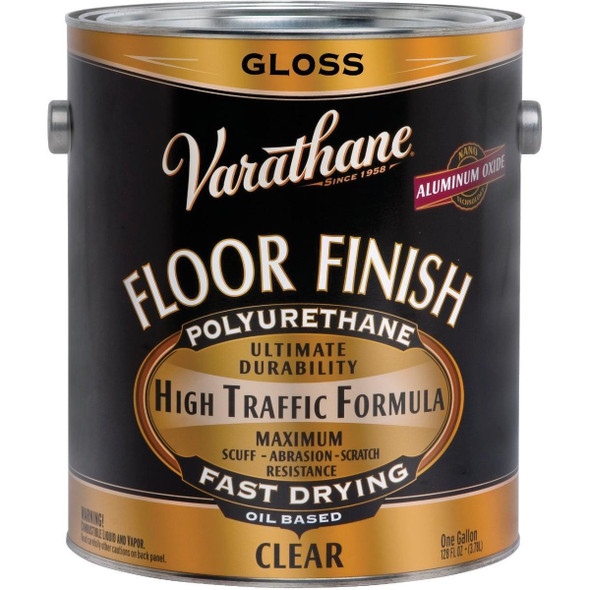 130031 Varathane Premium Oil-Based Clear Gloss Floor Finish, Gallon