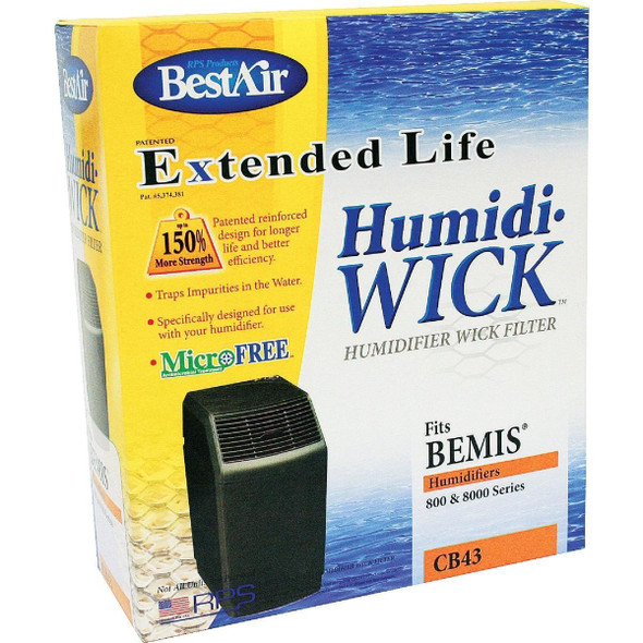 CB43 BestAir Extended Life Humidi-Wick CB43 Humidifier Wick Filter