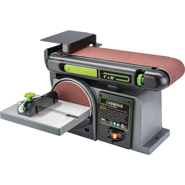 GBDS430 Genesis 4 In. x 36 In. Belt Sander and 6 In. Disc