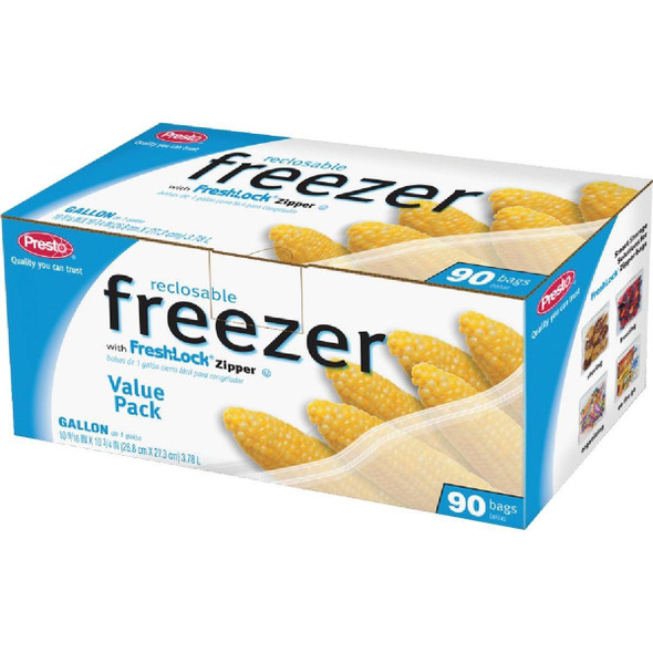 C00482S0 Presto 1 Gal. Reclosable Freezer Bag (90 Count)