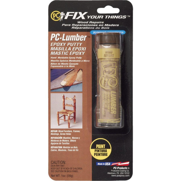 PC-LUMBER PC-Lumber 1 Oz. Tan Metal Epoxy Putty
