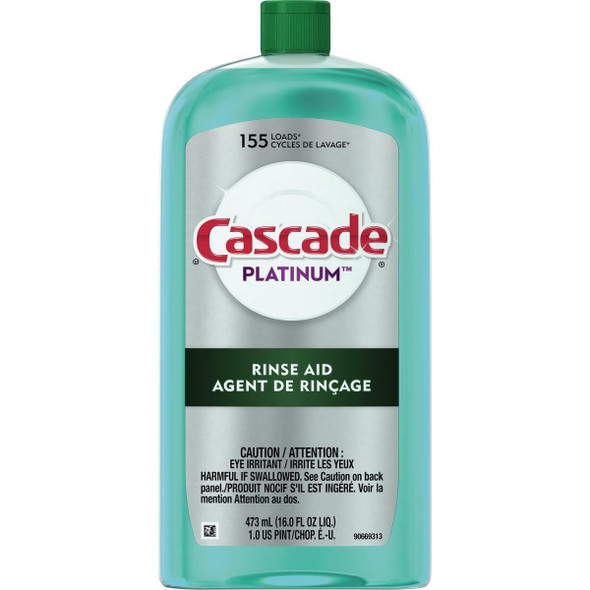 89646 Cascade Platinum 16 Oz. Dishwasher Rinse Aid and Drying Agent