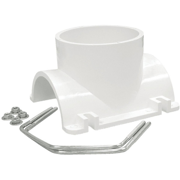 S26-007 Jones Stephens 4 In. x 4 In. Schedule 40 DWV PVC Saddle Tee Kit