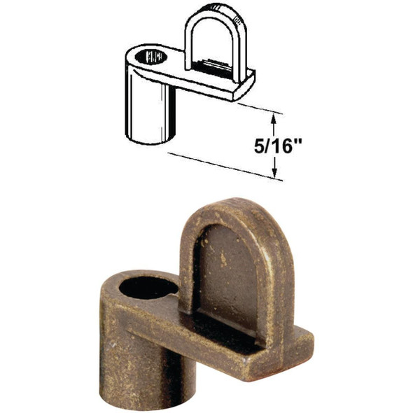 PL7894 Prime-Line 5/16 In. Bronze Swivel Die-cast Screen Clips With Screws (12 Count)
