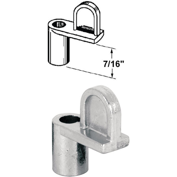 PL7737 Prime-Line 7/16 In. Mill Swivel Die-cast Screen Clips With Screws (12 Count)