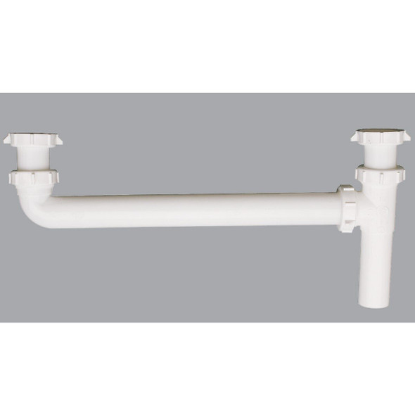 494984 1-1/2 In. White Plastic End Outlet Waste