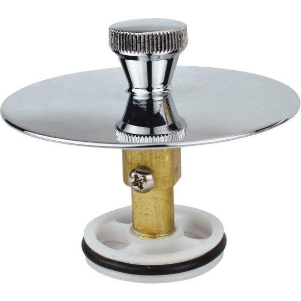 K826-36PC 5/16 In. or 3/8 In. Bathtub Drain Stopper with Polished Chrome Finish