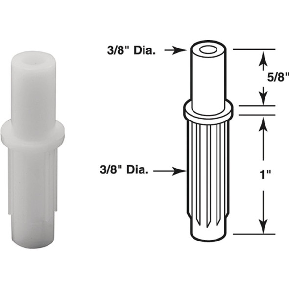 N 6672 Prime-Line Bifold Door Top Mount Nylon Pivot (4 Count)